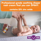 Boogie No-Rub Liquid Diaper Rash Spray with Zinc Oxide, 1.7 Fl Oz