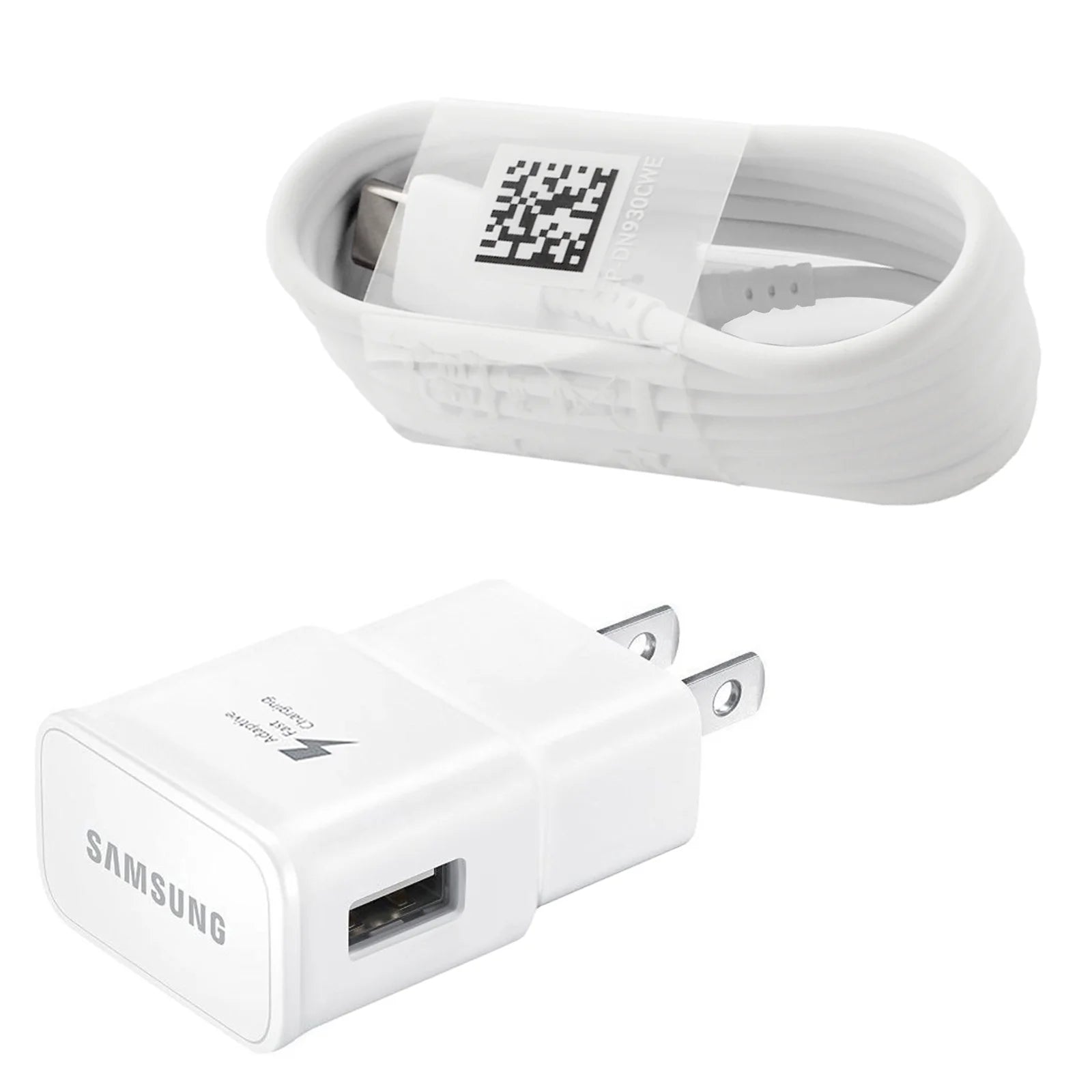 Adaptive Fast Type C Charger Compatible Samsung Galaxy S21+ S21 Ultra 5G S9 S8 plus S10 S10E S20 FE Note 8 9 10 20 Plus, USB Wall Charging Power Adapter + 4Ft USB Type-C Cable