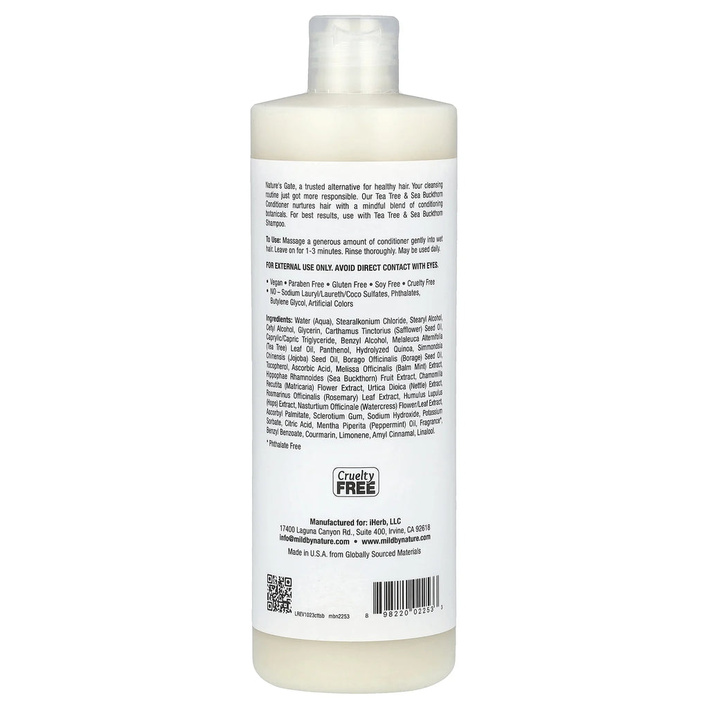 (Nature'S Gate), Tea Tree & Sea Buckthorn Conditioner for Oily Hair, 16 Fl Oz (473 Ml)