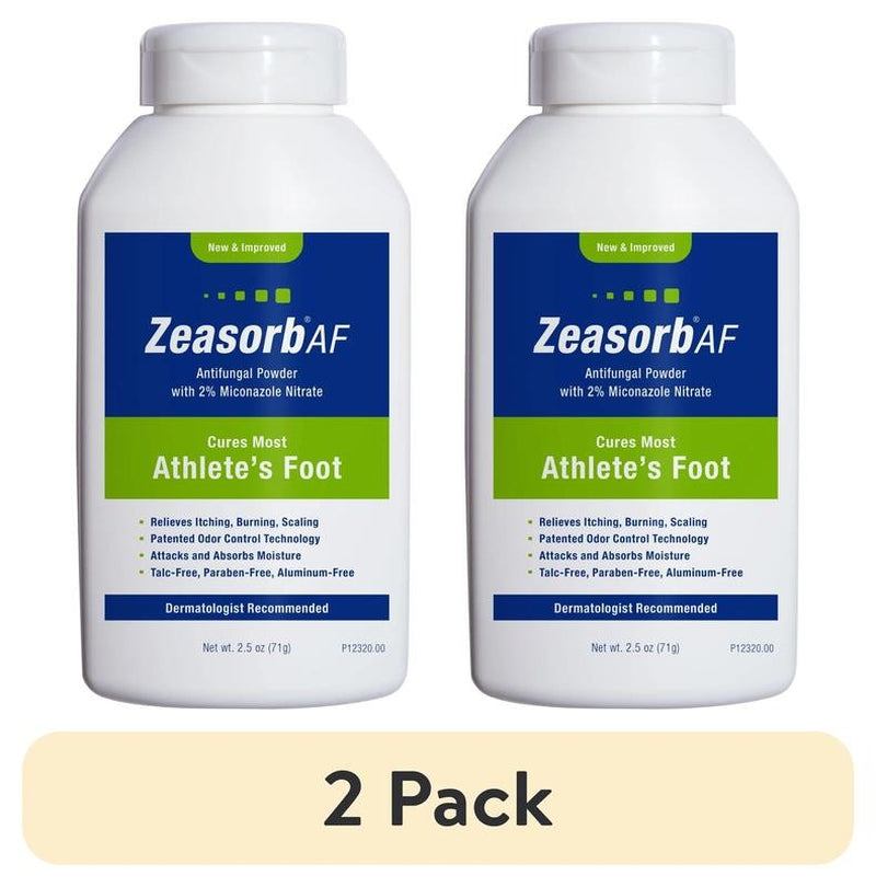 (2 Pack) Antifungal Athlete'S Foot Powder, 2.5Oz, 1 Count