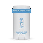 Native Deodorant, Aluminum Free, Midnight Jasmine & Sage, Deodorant for Women and Men, 2.65 Oz
