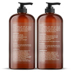 Argan Oil Shampoo and Conditioner Set | 16 Fl Oz Each with Keratin, Restorative