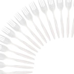 Disposable Plastic Forks Mediumweight Cutlery Utensils, 400 Pack
