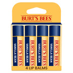 Burts Bees Vanilla Bean Lip Balm, 4-Pack, 0.15 Oz.