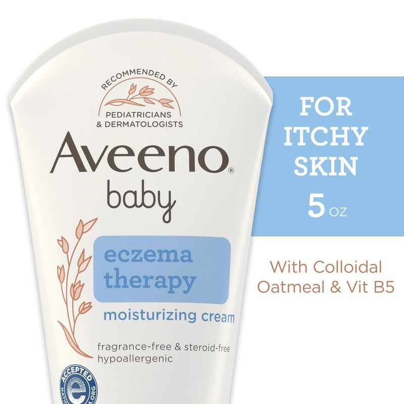 Baby Eczema Therapy Moisturizing Cream Body Lotion with Oatmeal, 5 Oz