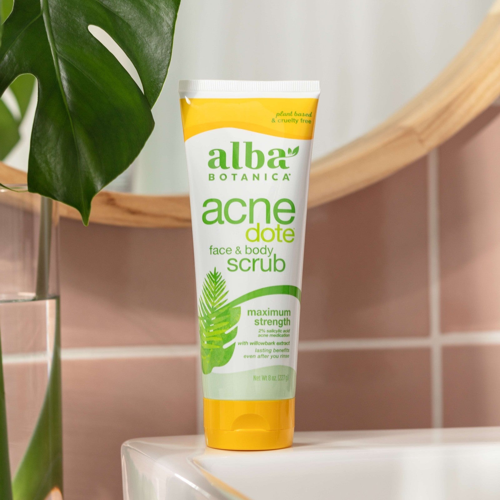 Acnedote Maximum Strength Face & Body Scrub, 8 Oz.