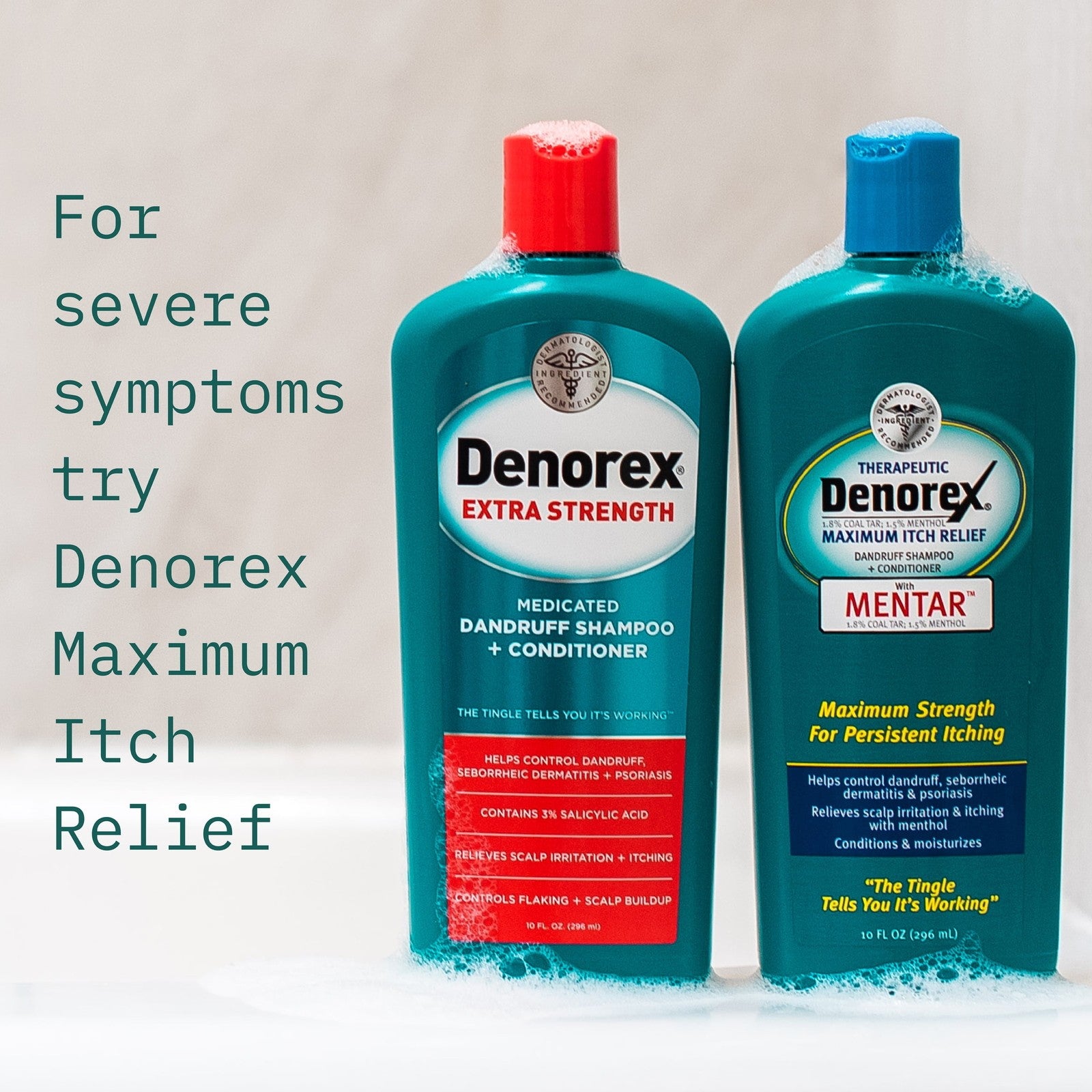 Extra Strength Medicated Dandruff Shampoo and Conditioner, 10 Fl Oz