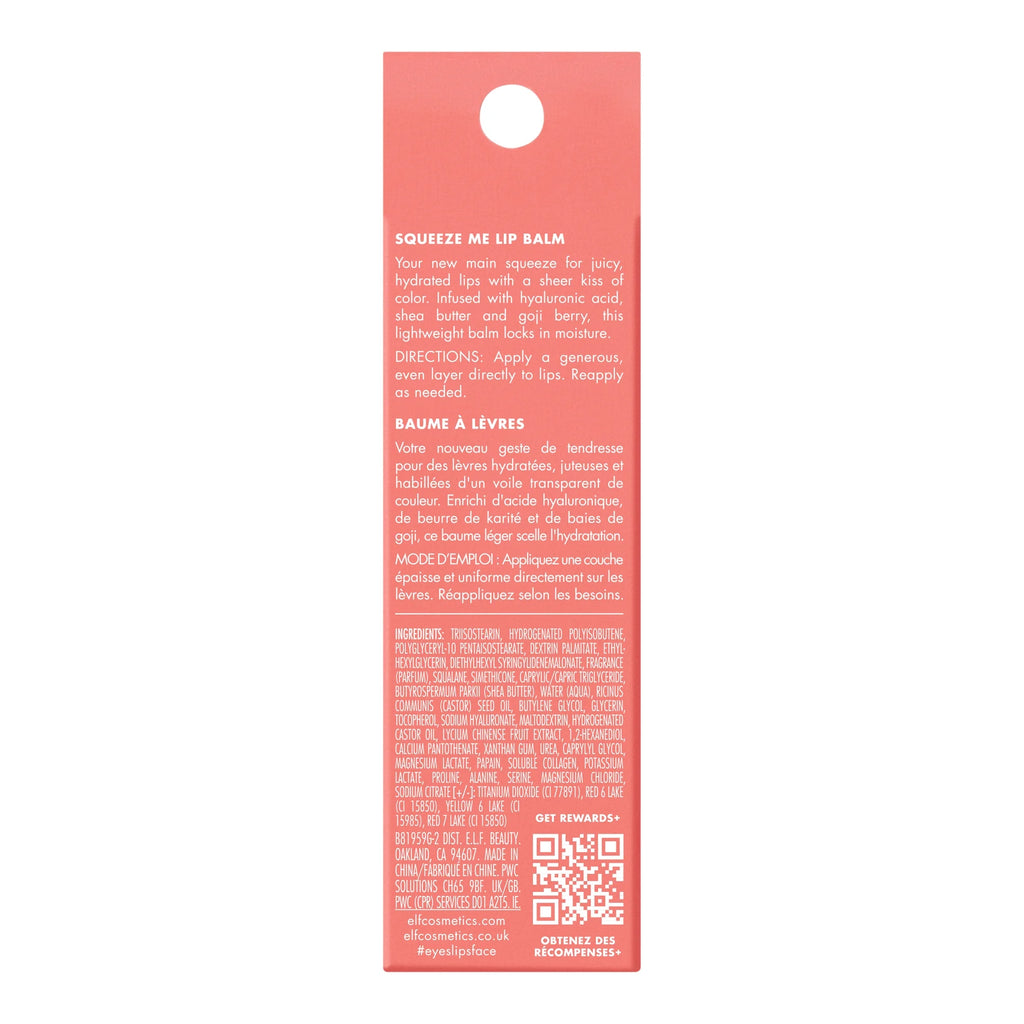 E.L.F. Squeeze Me Lip Balm, Strawberry, 0.21Oz