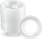 Clear Plastic Bowls 12 Oz Plastic Soup Bowls for Party, BBQ and Events, 80 Pack
