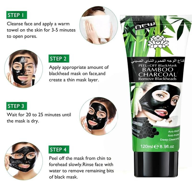 Blackhead Remover Mask, Activated Charcoal Peel-Off Mask, Facial Mask Purifying