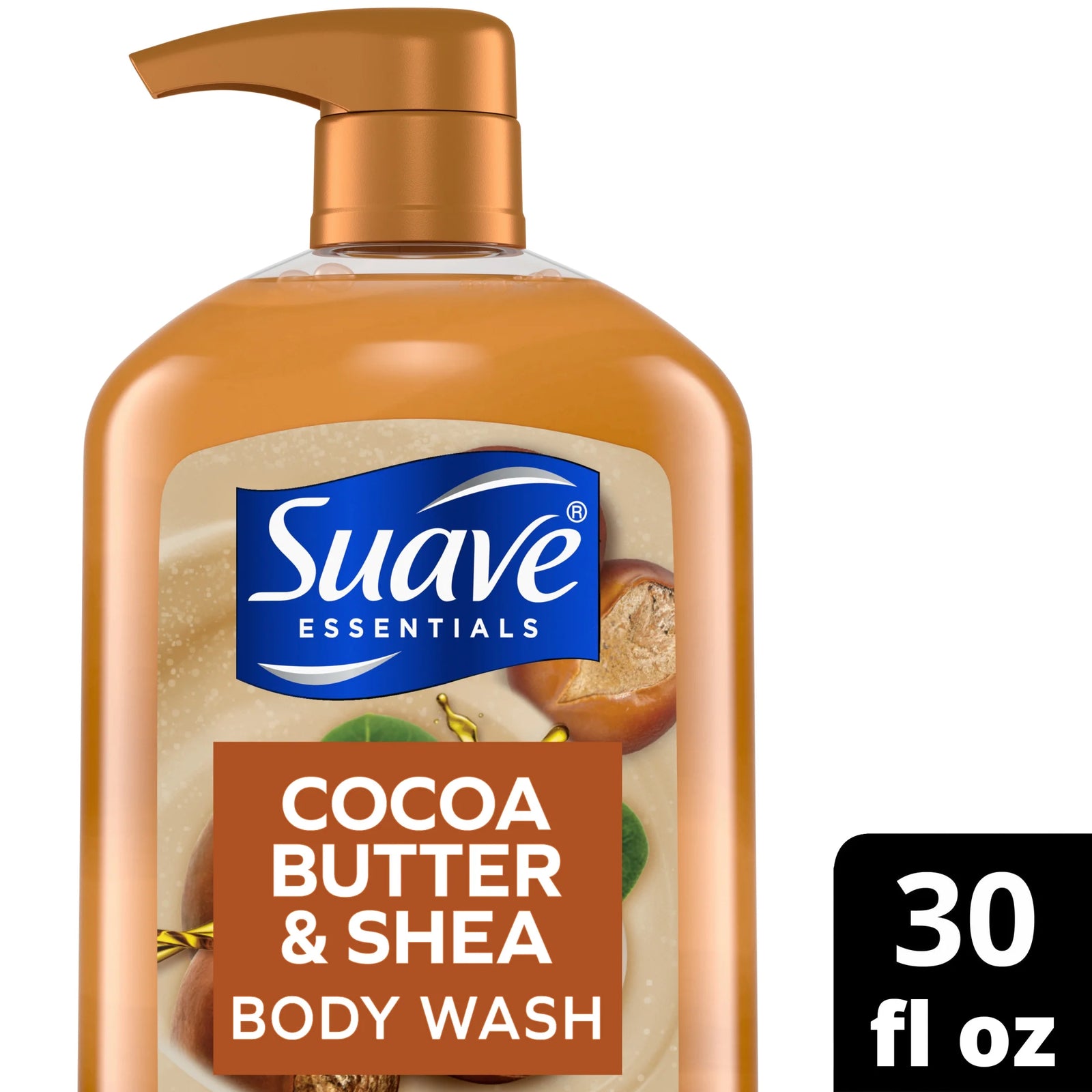Essentials Gentle Body Wash, Cocoa Butter & Shea, 30 Oz