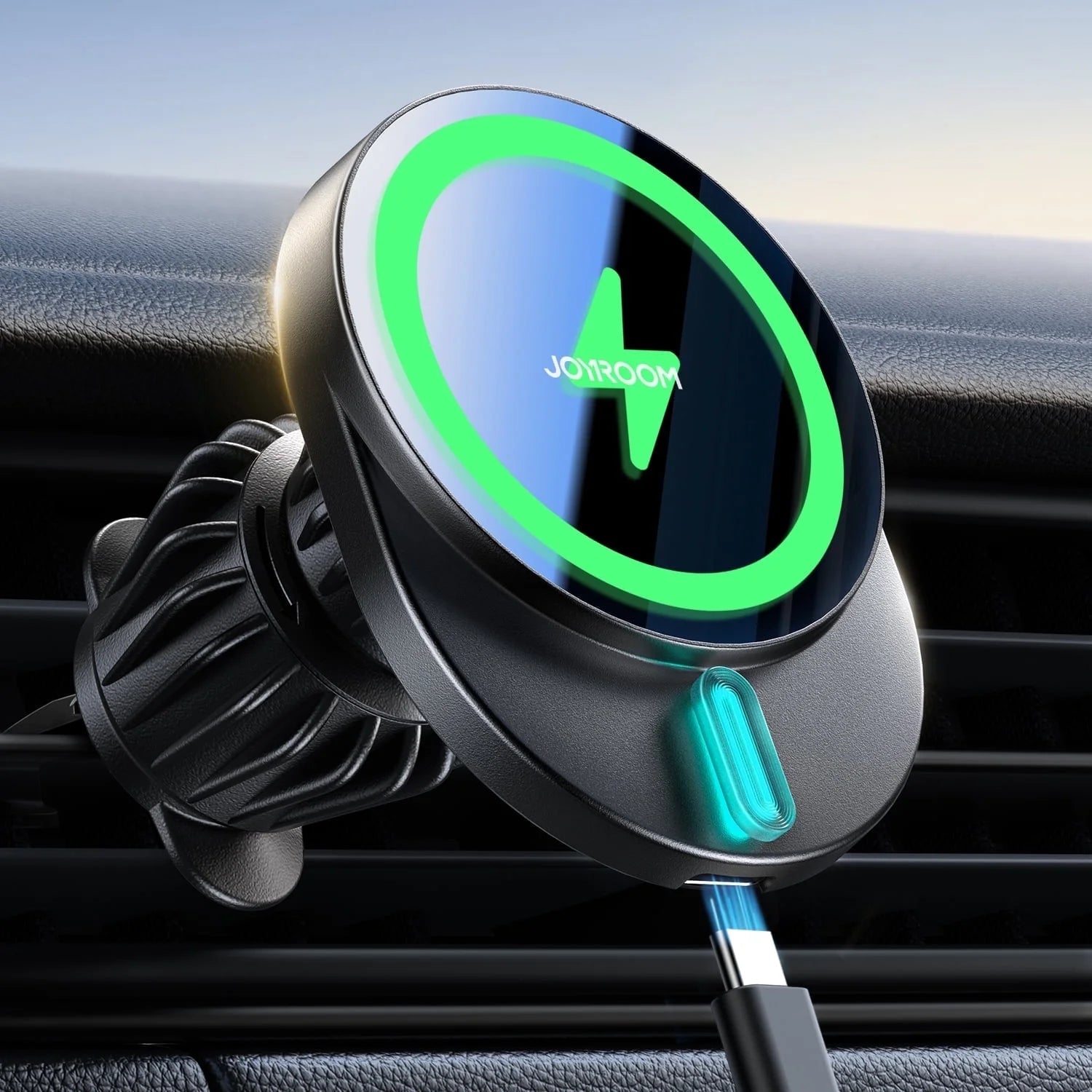 For Magsafe Car Mount Charger, 15W Fast Charging Wireless Car Charger, Air Vent