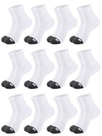12 Pack Mens Ankle Socks Low Cut Cushioned Athletic Performance Breathable Socks