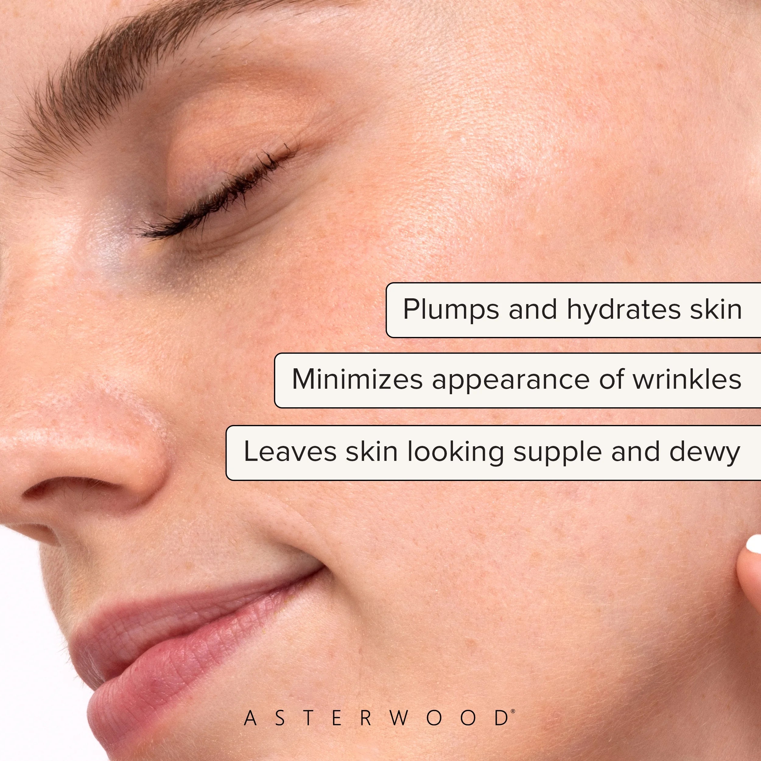 Asterwood Hyaluronic Acid Serum for Face - Plumping, Anti-Aging, Hydrating, Fragrance-Free, 1 Fl Oz