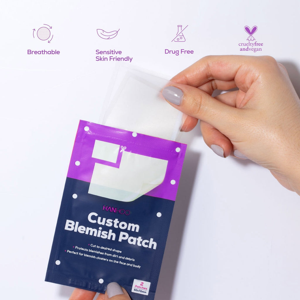 (2 Pack) Custom Blemish Patch with Hydrocolloid, Non Medicated, for All Ski Typ