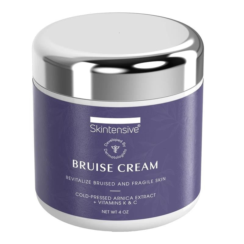 Arnica Bruise Cream, 4 Oz, for Thin Skin, Moisturizing, Vitamin K C and E, Skin