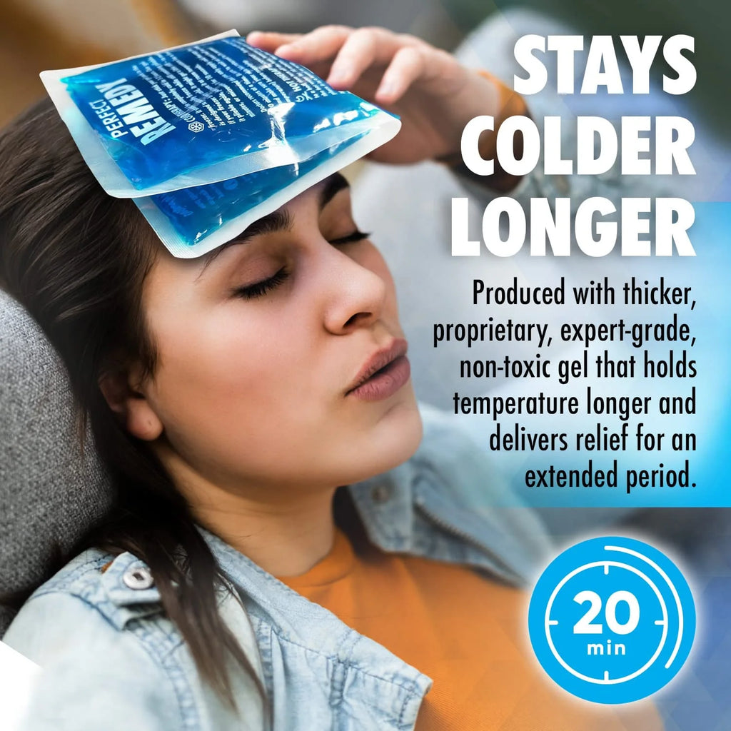 Gel Ice Packs for Injuries Reusable Hot Pack & Cold Pack Compress for Injury, Pa