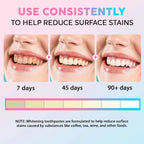 3-Pack Teeth Whitening Toothpaste with Niacinamide, Fresh Breath Toothpastes, Remove Tooth Stains, Enamel Safe