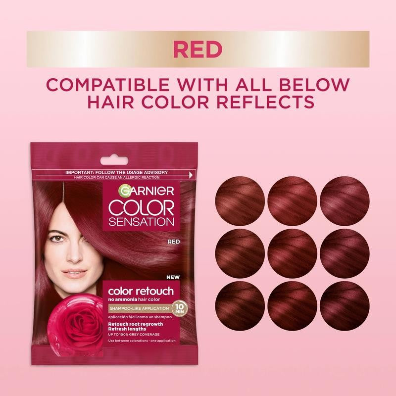 Color Sensation Color Retouch Permanent Hair Color for Adults, Red 6.6, 1 Kit