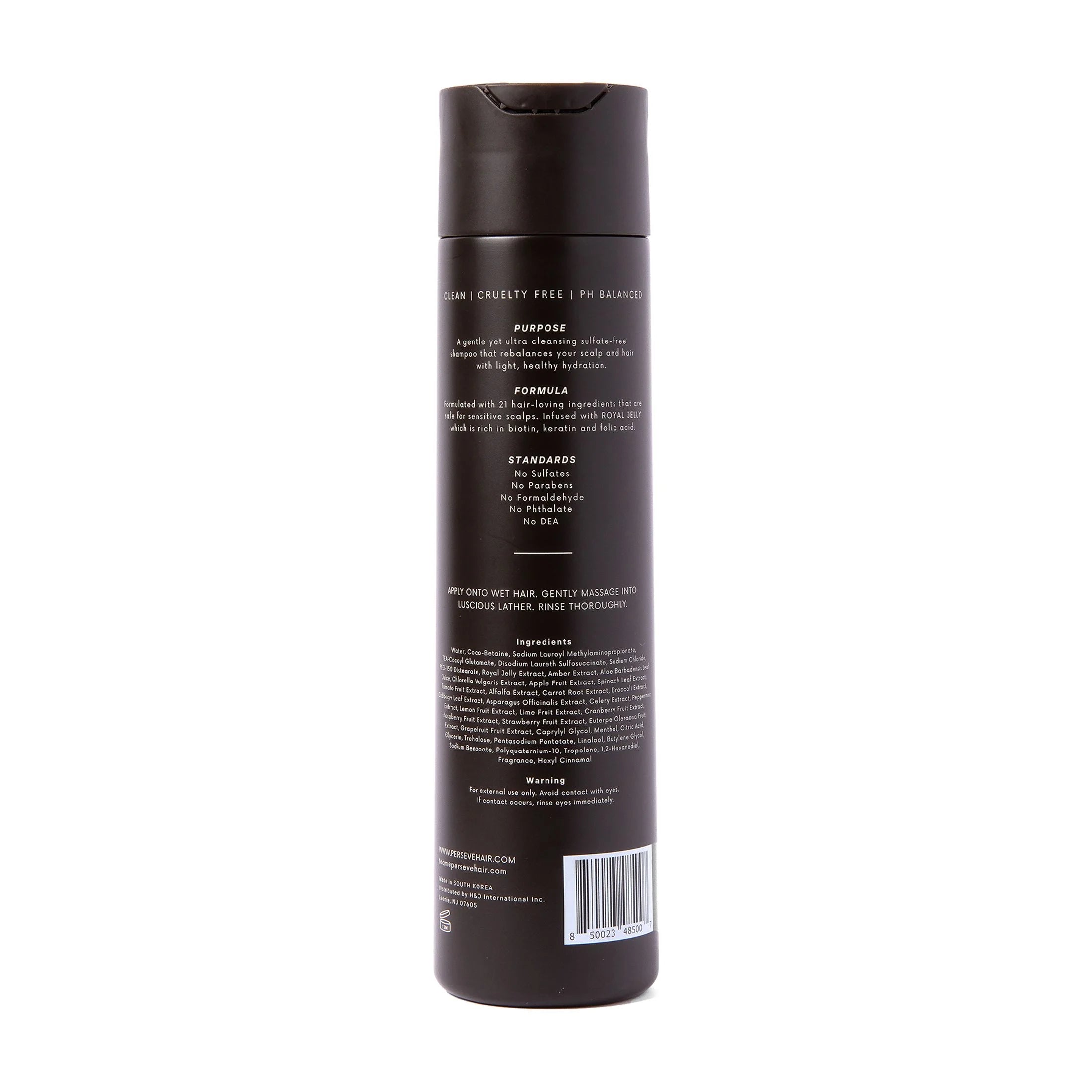 Perseve Hair Recure & Revive Shampoo, Infused with Royal Jelly, Sulfate-Free, 10 Fl. Oz.