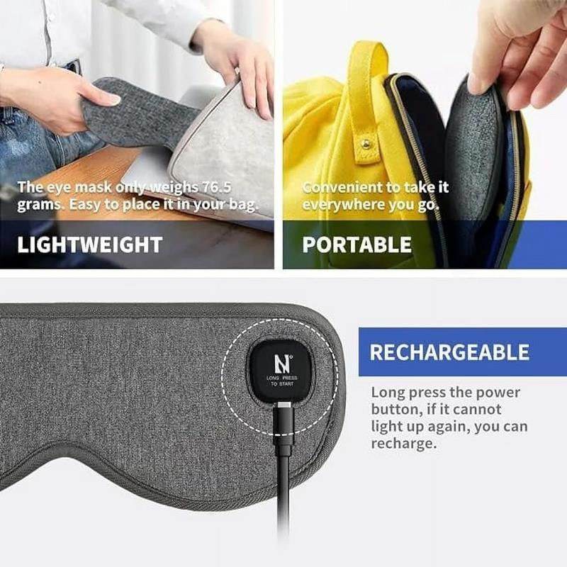 Cordless Heated Eye Mask for Dry Eyes , Warm Eye Compress for Stye Blepharitis C