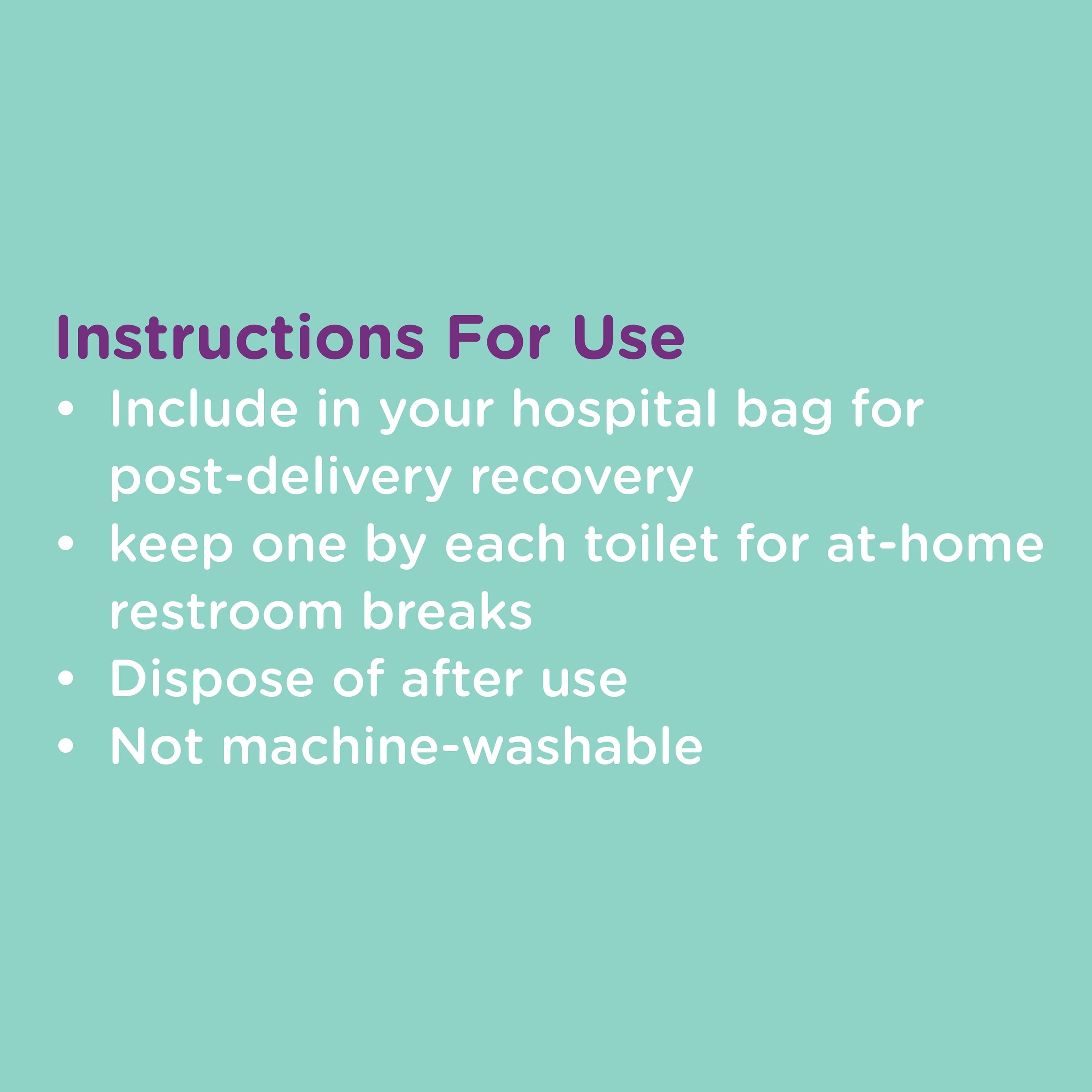 Parent'S Choice Disposable Postpartum Underwear for Women, High Waist & Regular Size (Waist 28" to 42" Stretched), 8 Count