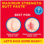 Boudreaux'S Butt Paste Maximum Strength Diaper Rash Cream, Ointment for Baby, 4 Oz Tube