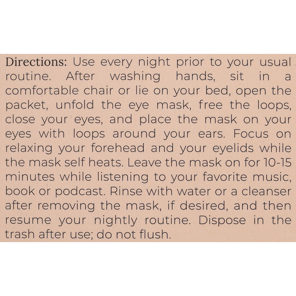 Cornea Care Preservative, Paraben & Fragrance Free Heated Eye Mask for Dry Eye