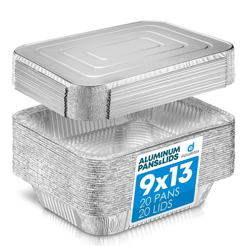 Baking 13 X 9 Aluminum Cake Pan, 20 Count Disposable