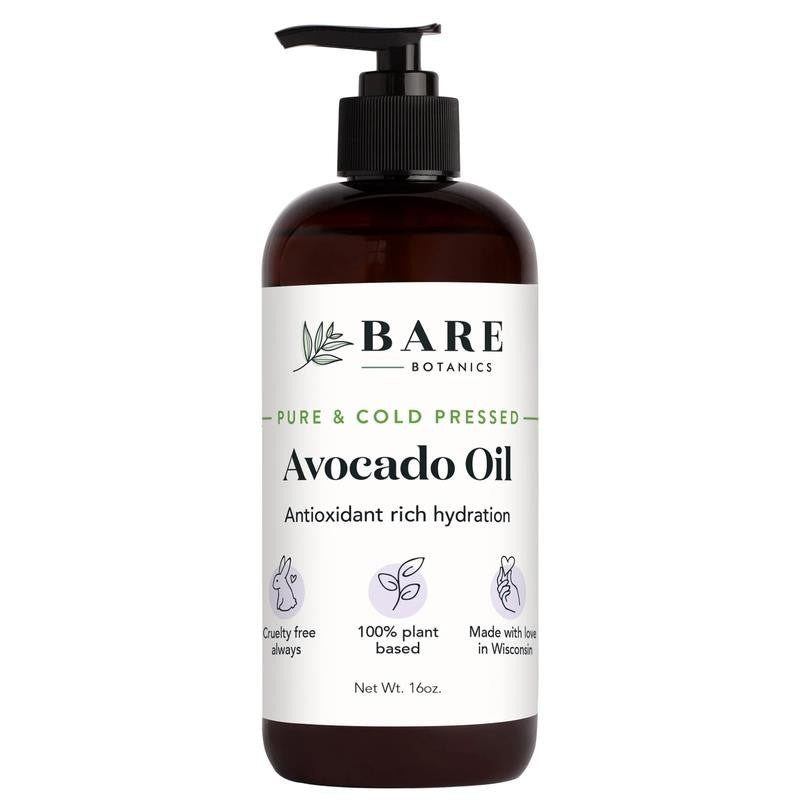 Cold-Pressed Avocado Oil Body Oil 16 Oz