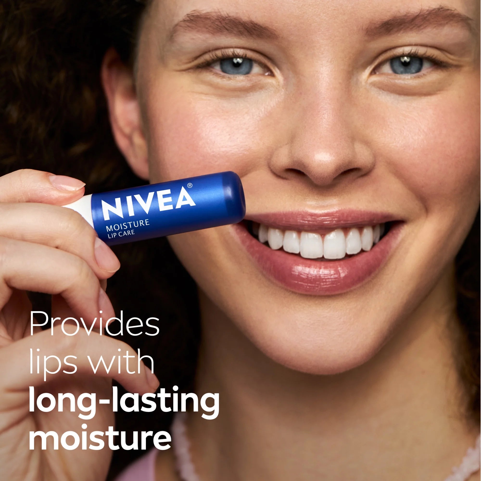 NIVEA Moisture Lip Care, Hydrating Lip Balm with Shea Butter, Vitamin C & E, 0.17 Oz, 2 Pack