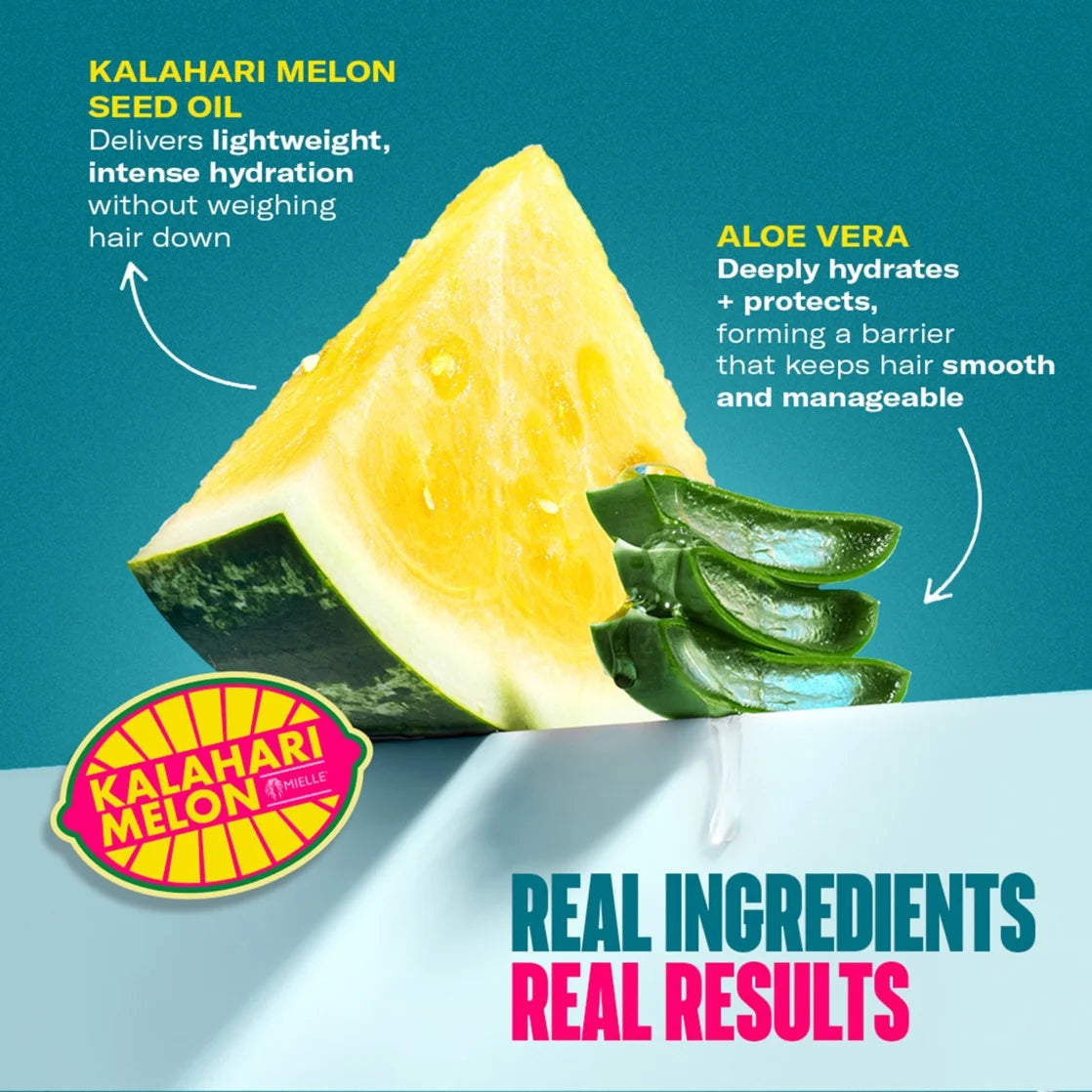 Mielle Kalahari Melon and Aloe Veradeep Hydration Shampoo 12 Oz.
