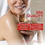 Body Massage Oil with Citrus and Coconut Oils, Includes Massage Roller Ball, 8.8