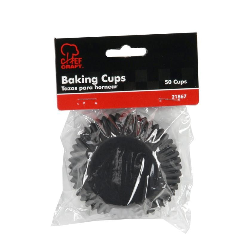 Classic Cupcake Liners, 50 Count, Black