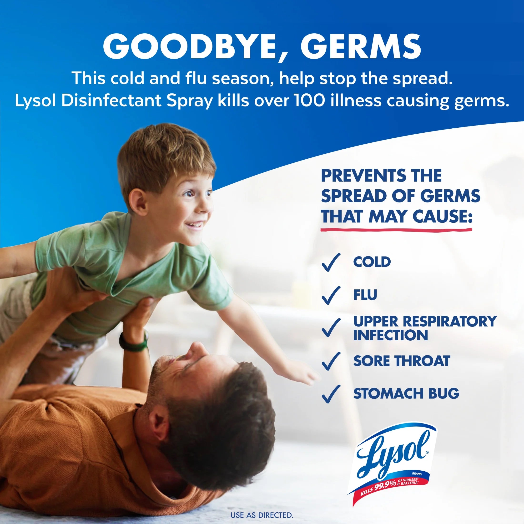 Lysol Disinfectant Sanitizing Antibacterial Spray for Deodorizing, Early Morning Breeze, 19 Fl Oz, 2 Pack