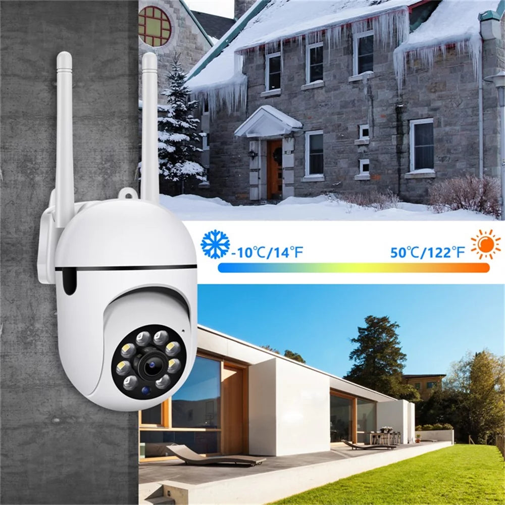 2 Pack 5G Wifi Waterproof Surveillance Camera, IR Night Vision, Motion Detection