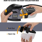Electric Detail Sander, 220W Compact Sander Machine for Wood, 13,000 RPM Sanders