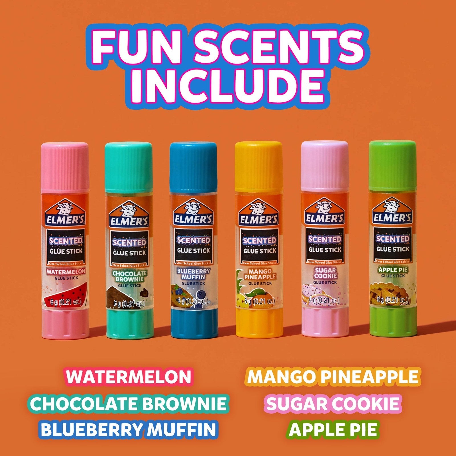 Elmer’S Scented Glue Sticks Variety Pack, Safe, Non-Toxicschoo