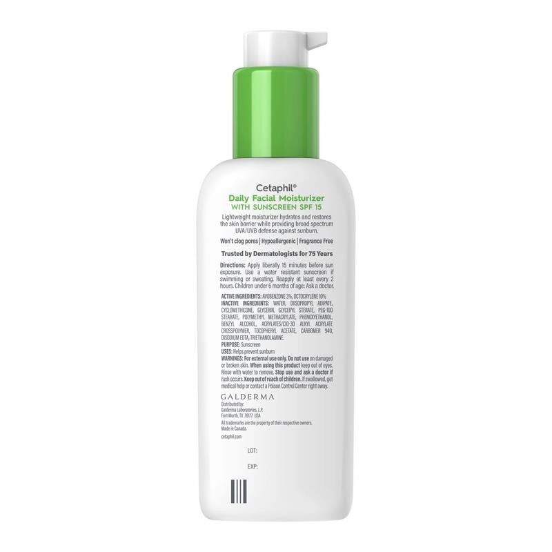 Daily Facial Moisturizer with Broad Spectrum SPF 15, 4 Fl Oz