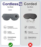 Cordless Heated Eye Mask for Dry Eyes , Warm Eye Compress for Stye Blepharitis C