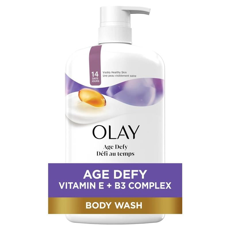 Age Defying Body Wash for Women, Vitamin E, Pump, 33 Fl Oz