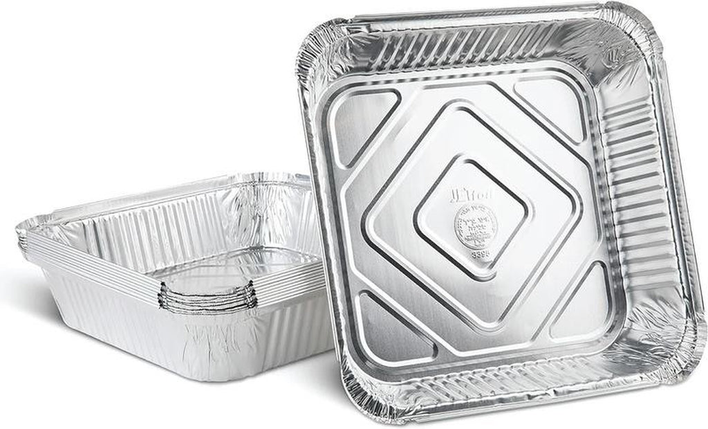 Aluminum Foil Baking Pans 9" X 9" X 2" Square Tin Foil Cake Pan for Ovens