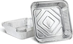 Aluminum Foil Baking Pans 9" X 9" X 2" Square Tin Foil Cake Pan for Ovens