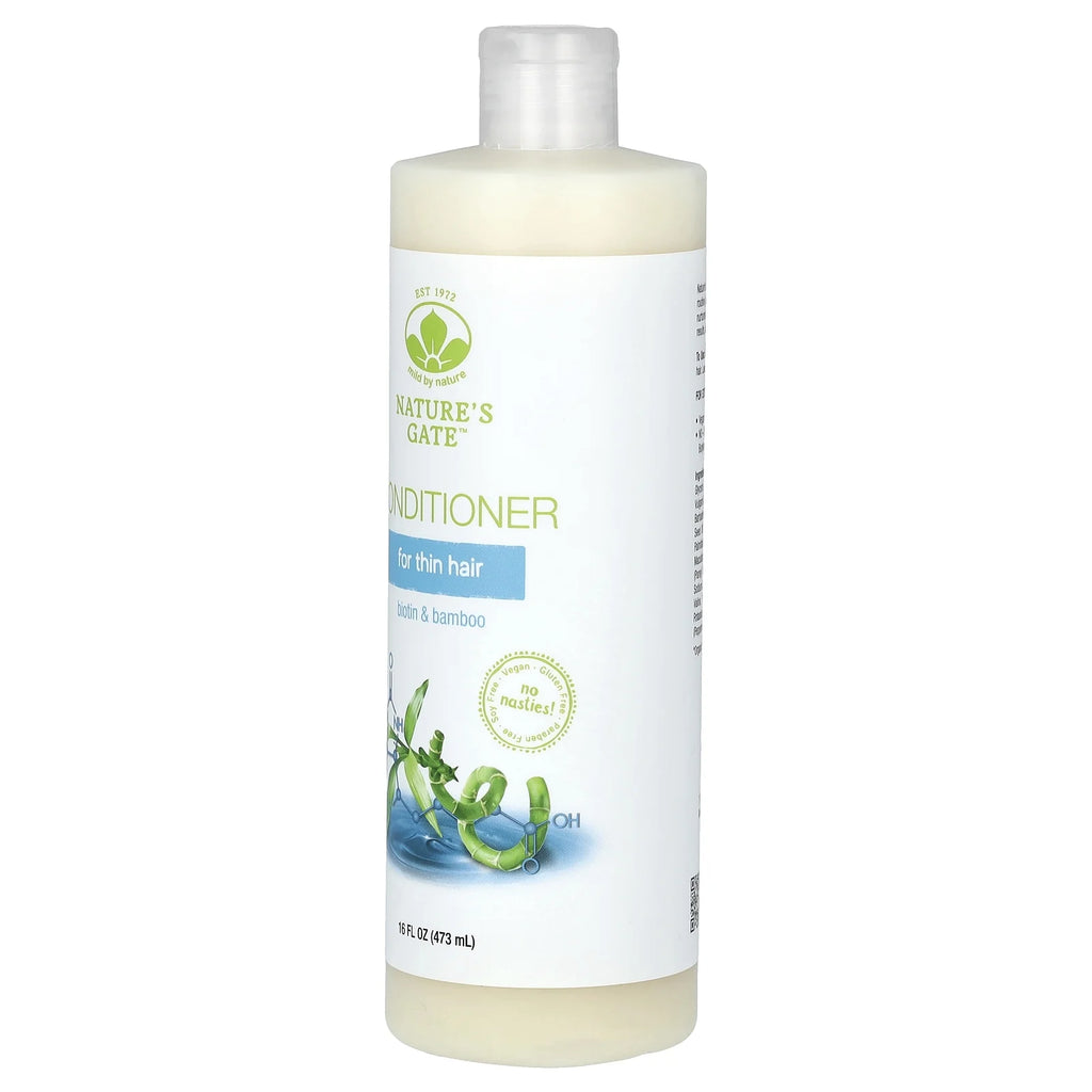 (Nature'S Gate), Biotin & Bamboo Conditioner for Thin Hair, 16 Fl Oz (473 Ml)