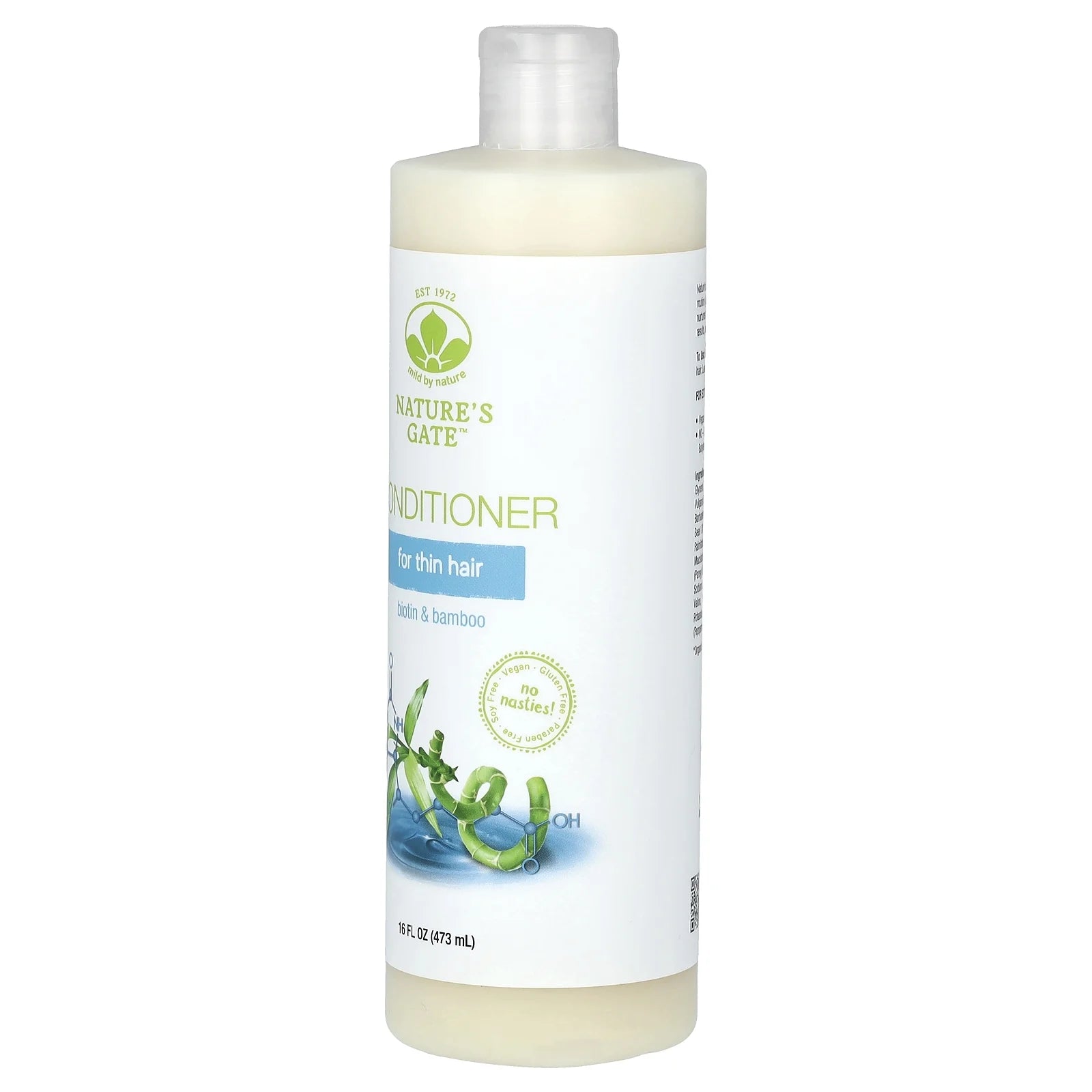 (Nature'S Gate), Biotin & Bamboo Conditioner for Thin Hair, 16 Fl Oz (473 Ml)