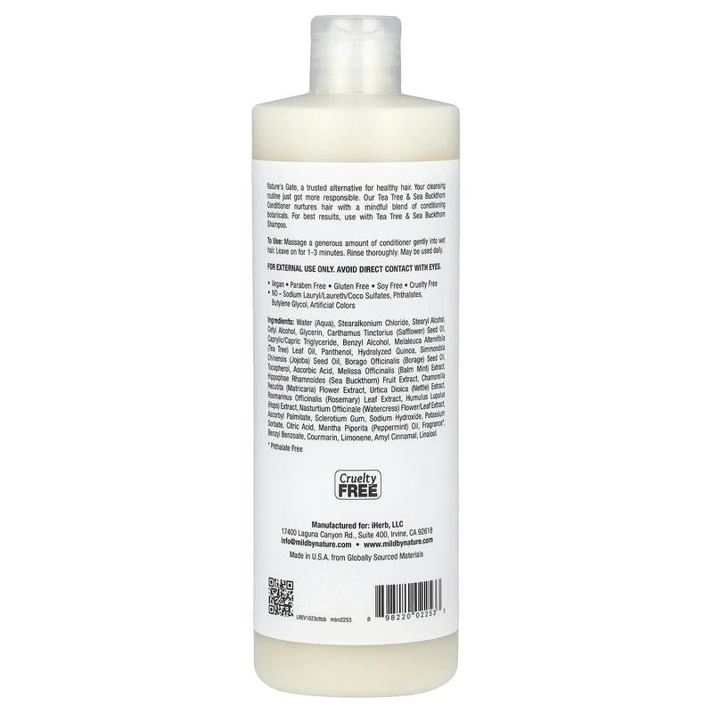 (Nature'S Gate), Tea Tree & Sea Buckthorn Conditioner for Oily Hair, 16 Fl Oz (4