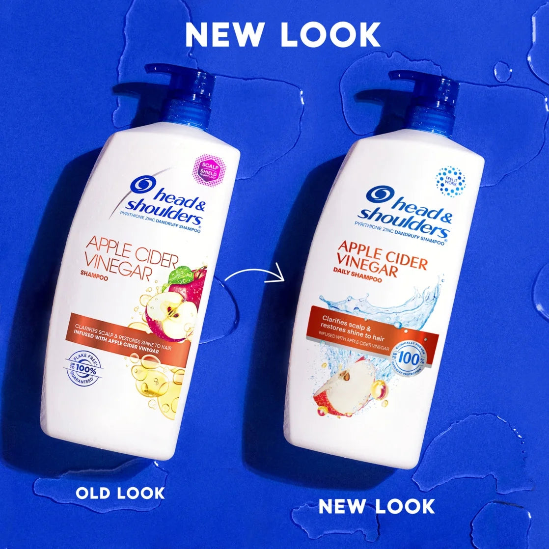 Head and Shoulders Dandruff Shampoo, Apple Cider Vinegar, 28.2 Fl Oz