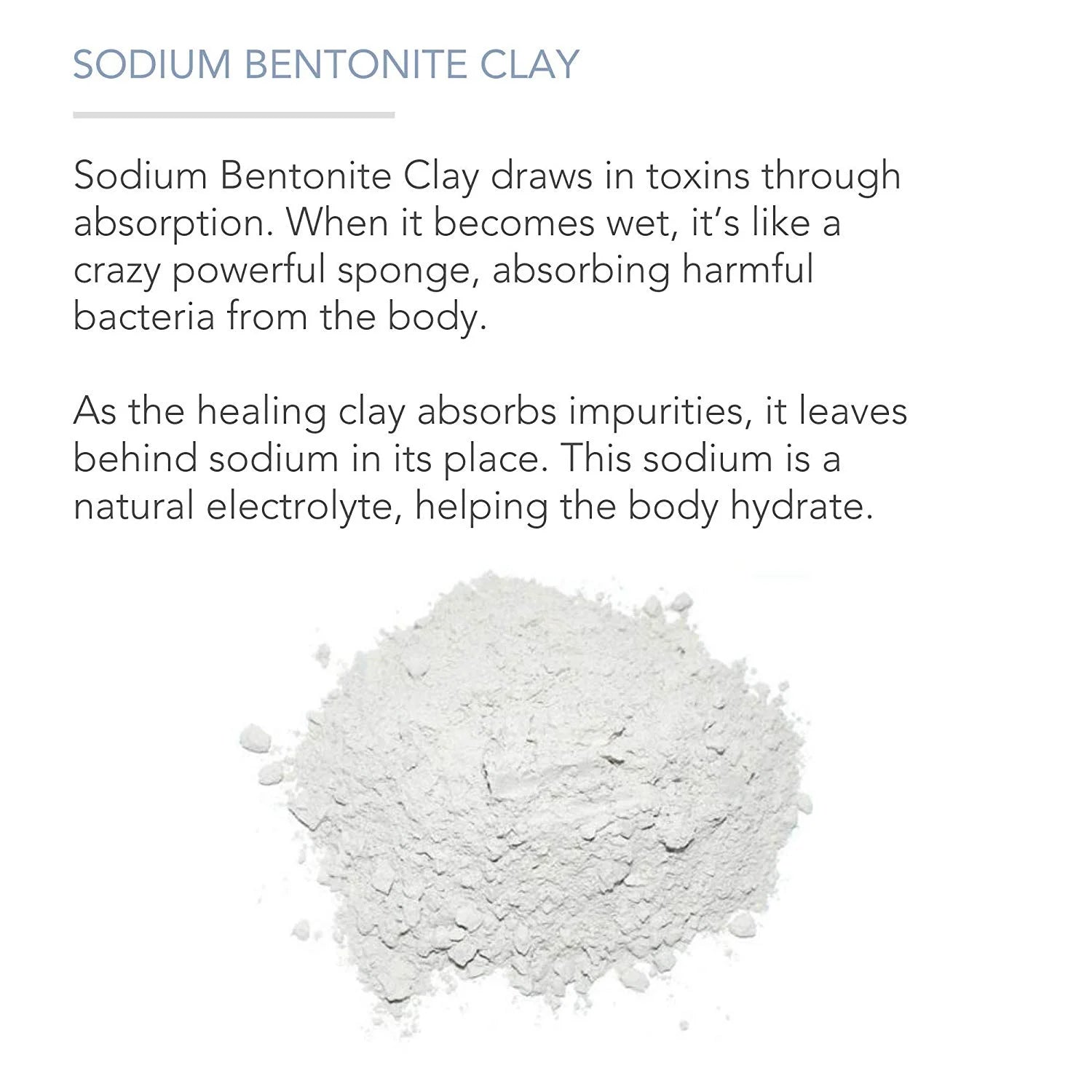 Bentonite Clay Powder for DIY Detox Body & Face Mask Pore Cleansing, (8.0 Oz) By