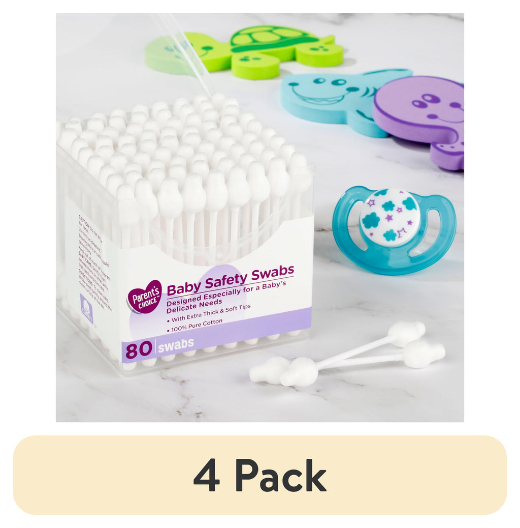 (4 Pack) Parent'S Choice Baby Safety Swabs, 80 Count