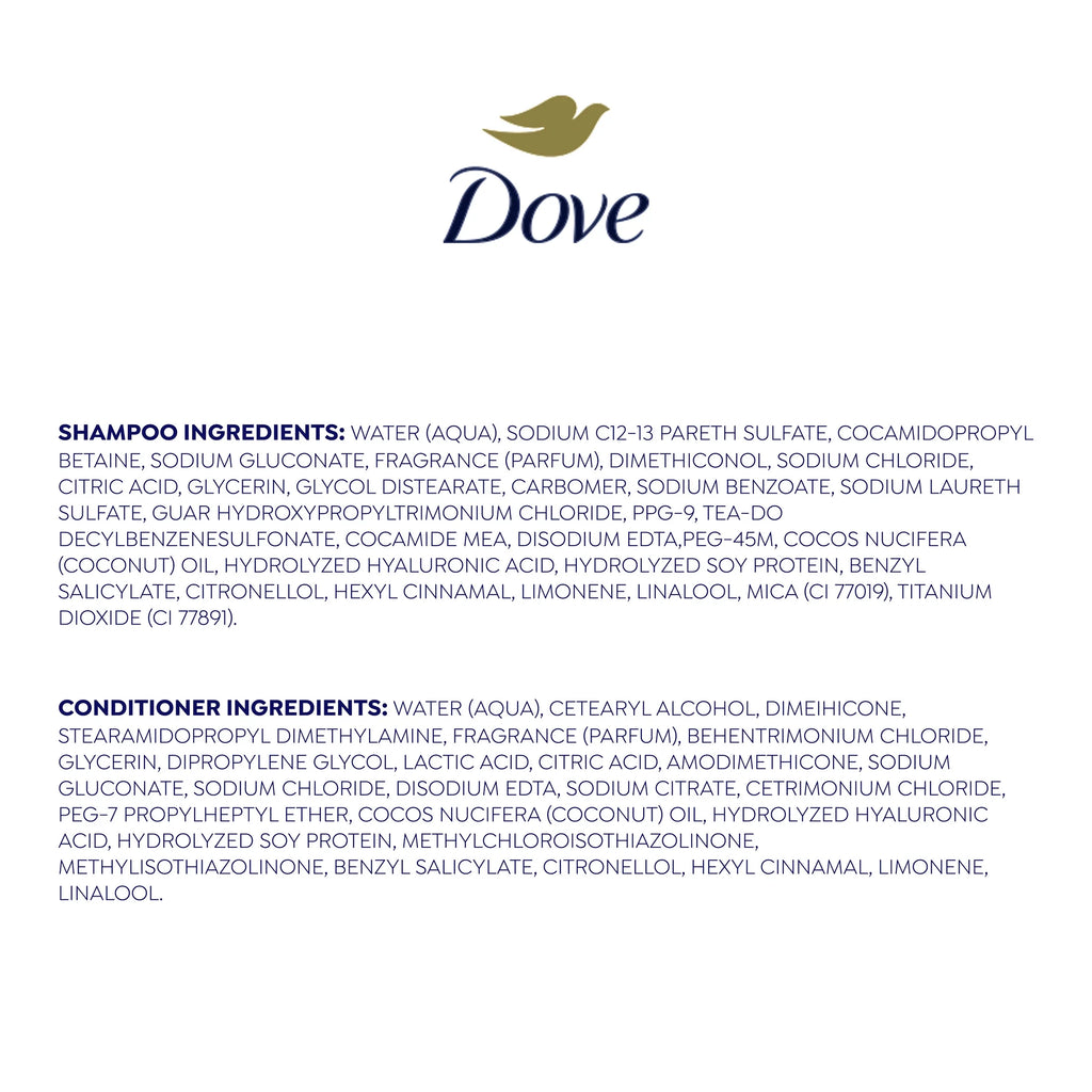 Dove Daily Moisture Shampoo & Conditioner Set, 12 Oz 2 Count